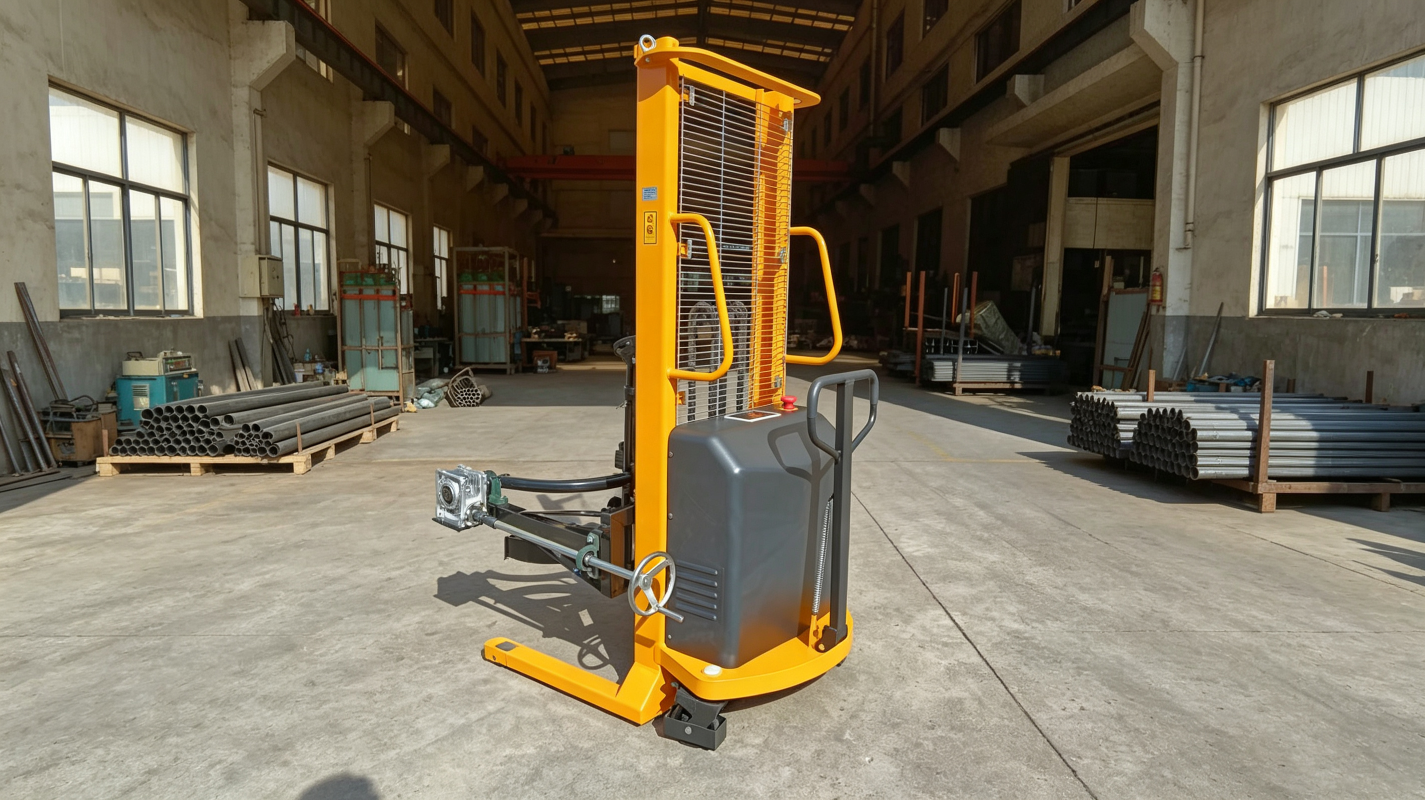 รถยกถังกึ่งไฟฟ้า CDT – รถยกถังแบบขับเคลื่อนสำหรับถังขนาด 210 ลิตร
